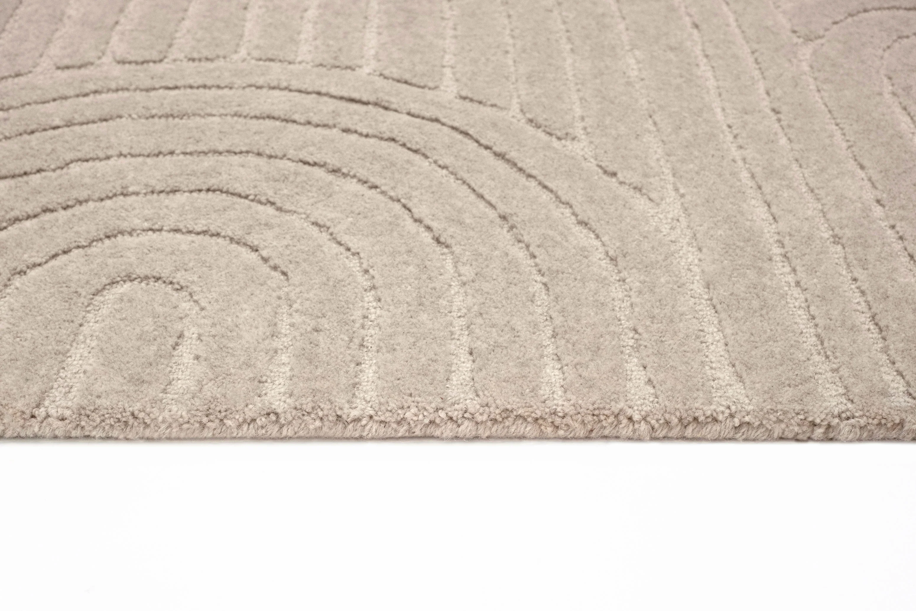 Moraya Beige Rainbow Hand-Tufted Rug - Image 9