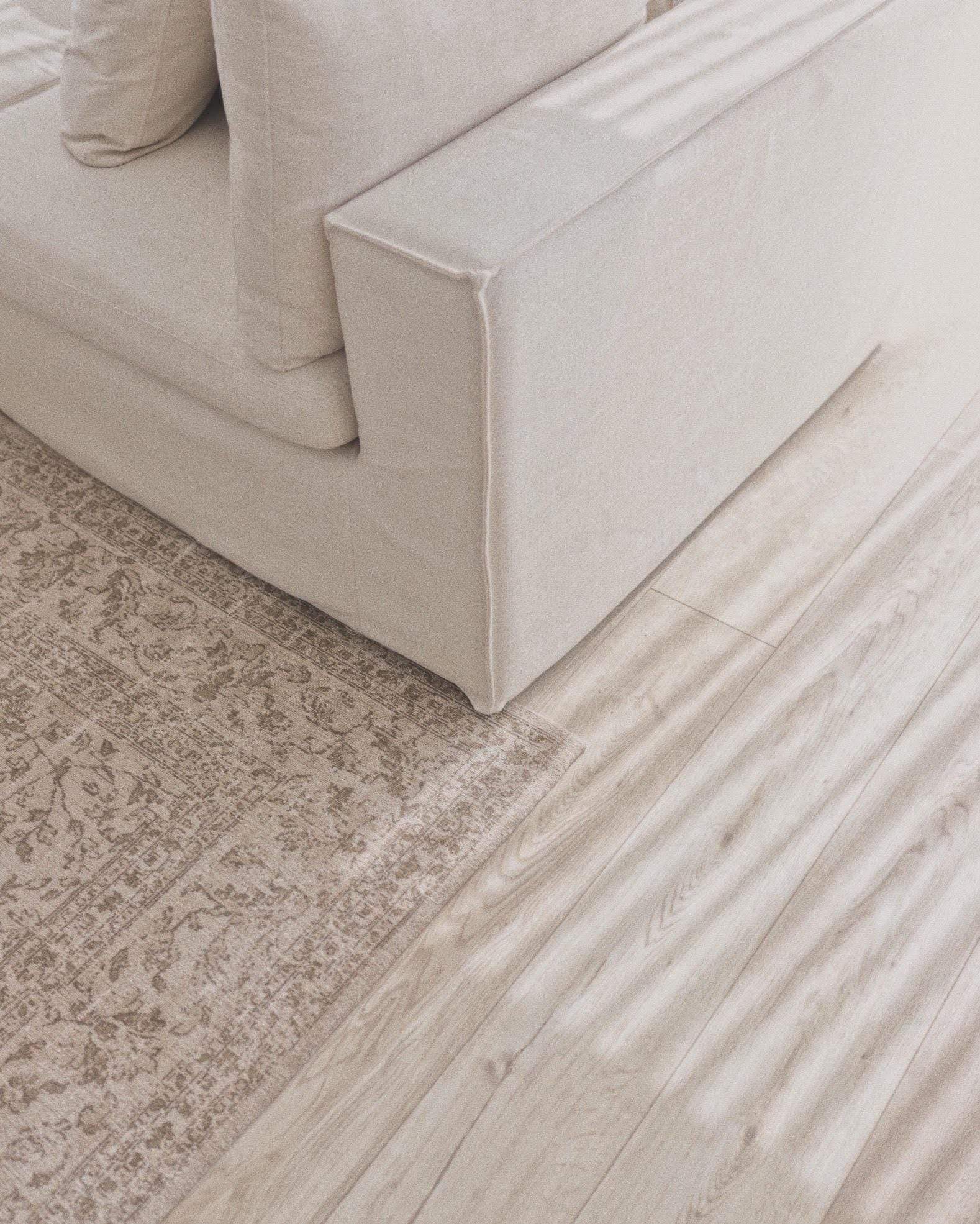 Moselle Beige and Brown Floral Distressed Rug - Image 10