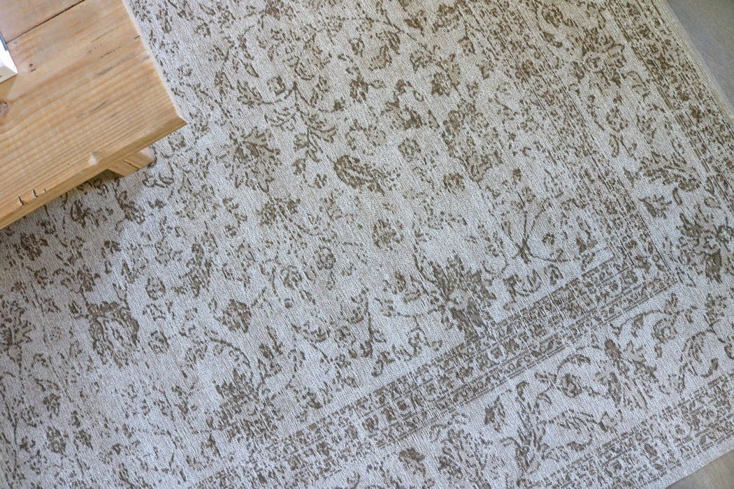 Moselle Beige and Brown Floral Distressed Rug - Image 15