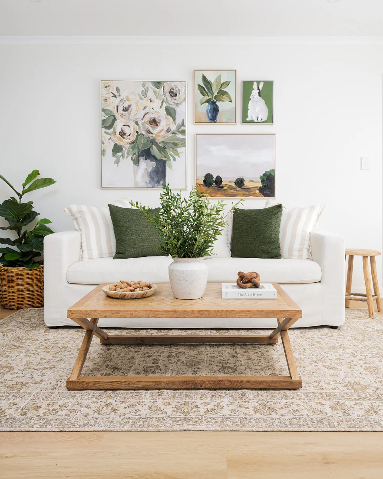 Moselle Beige and Brown Floral Distressed Rug - Image 4