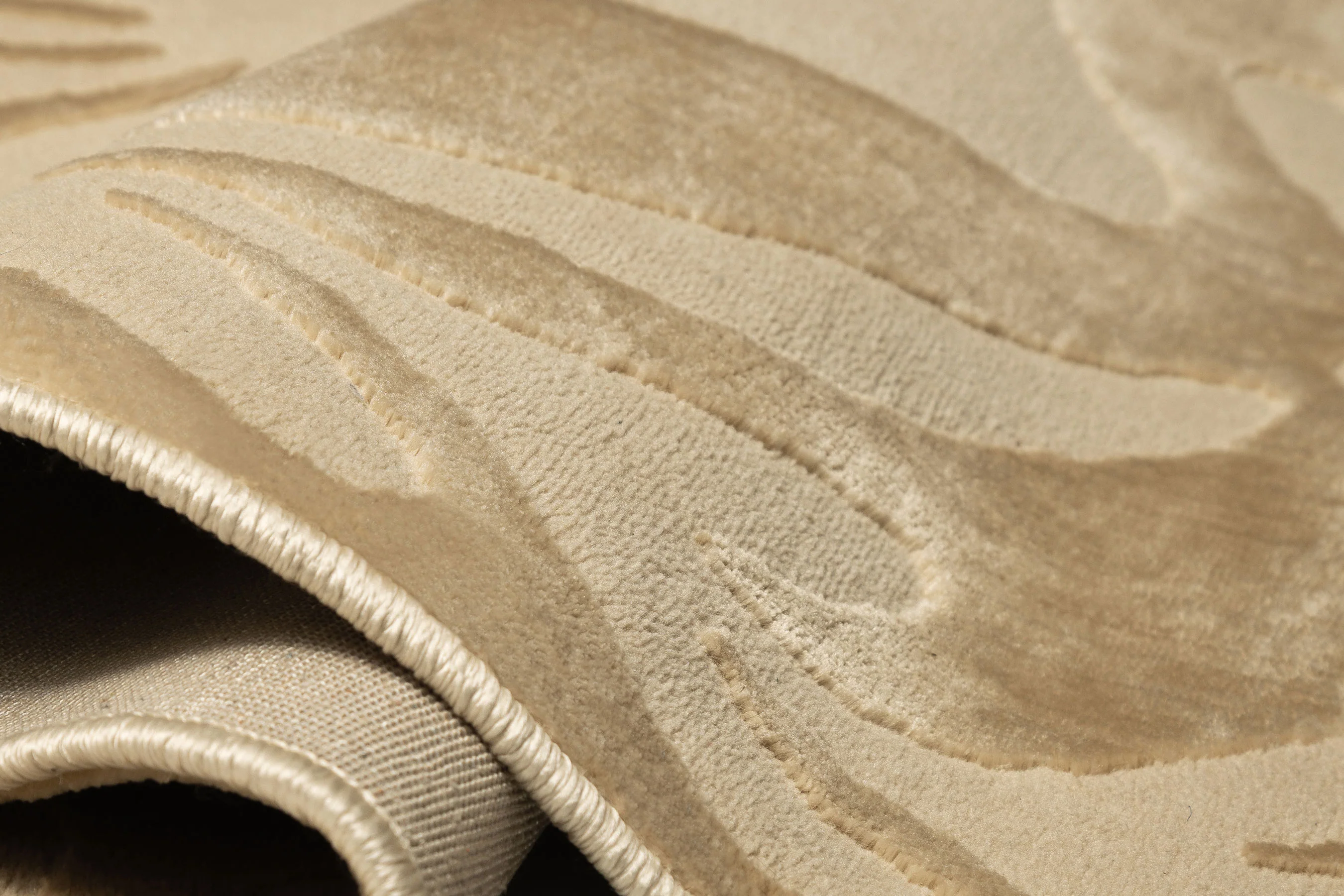 Murzuq Textured Abstract Neutral Rug - Image 10