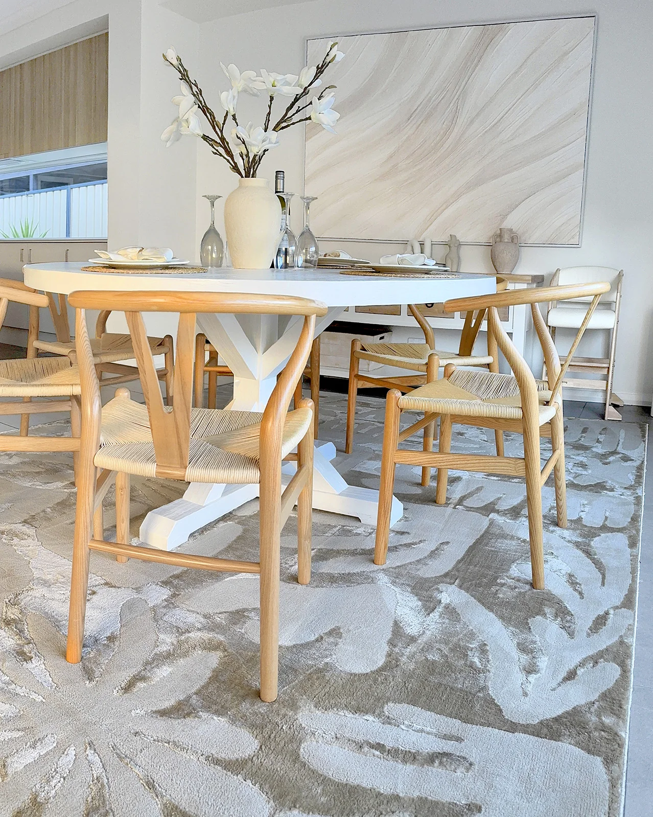 Murzuq Textured Abstract Neutral Rug - Image 3