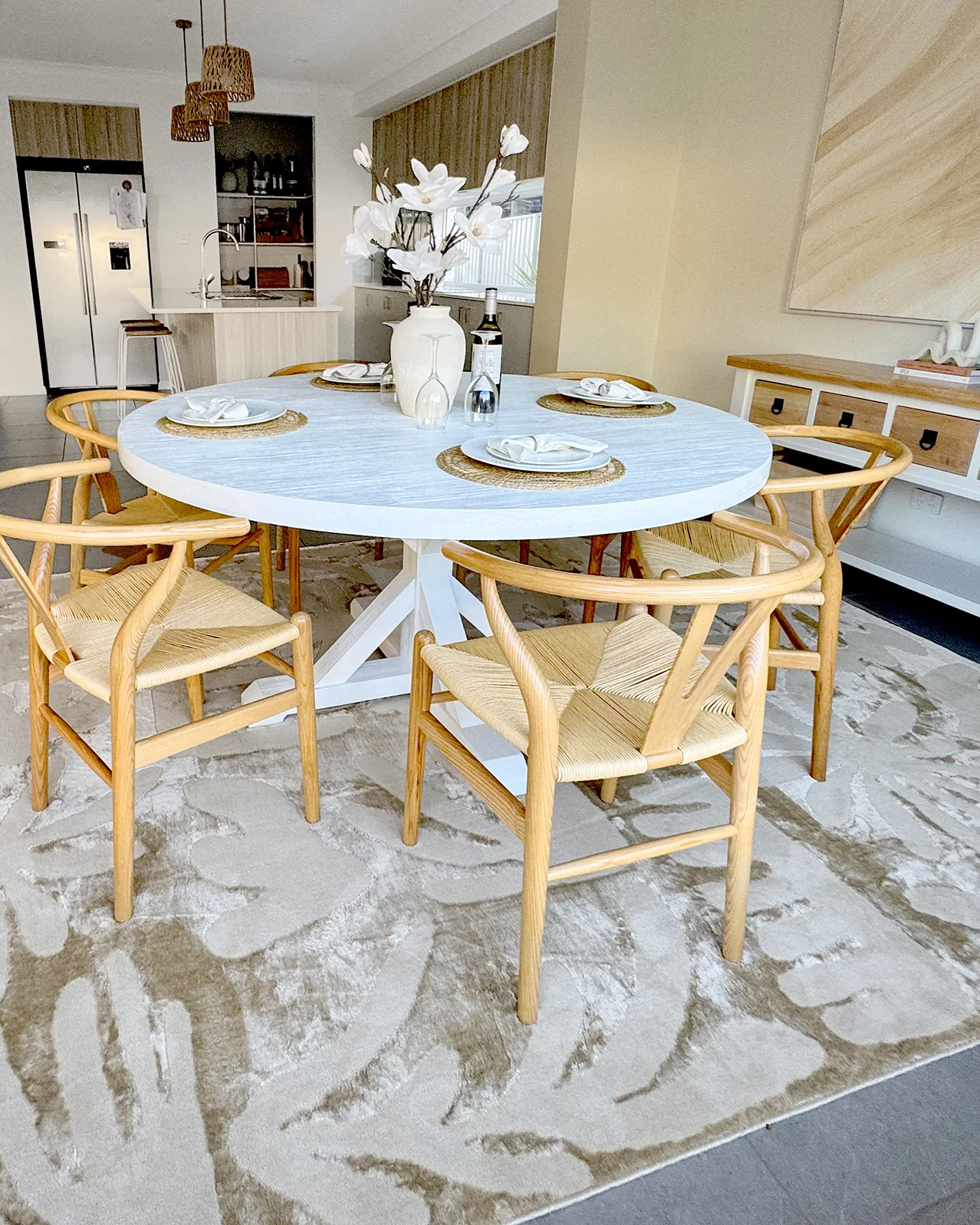 Murzuq Textured Abstract Neutral Rug - Image 5