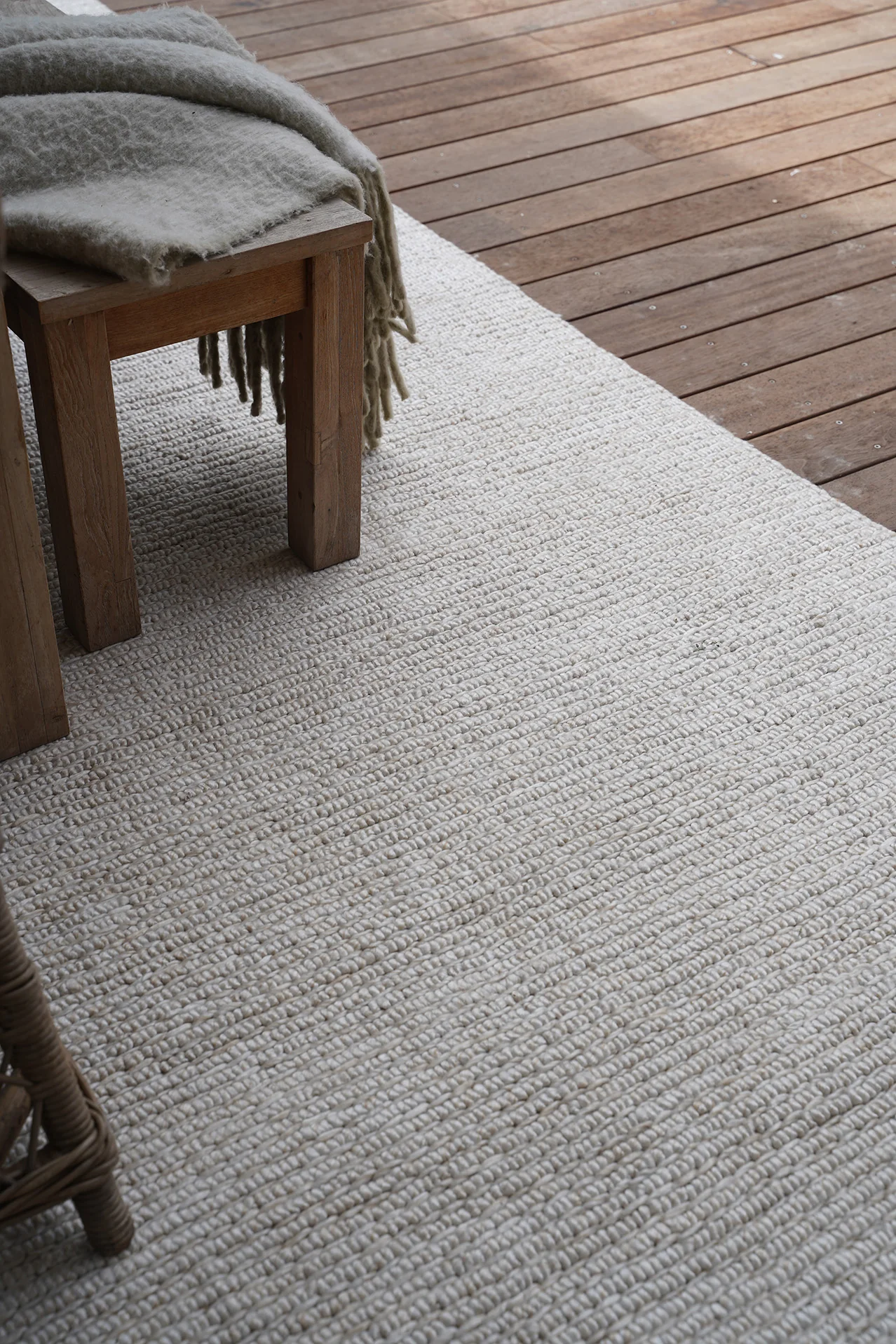 Nadine Beige Looped Indoor Outdoor Rug - Image 6