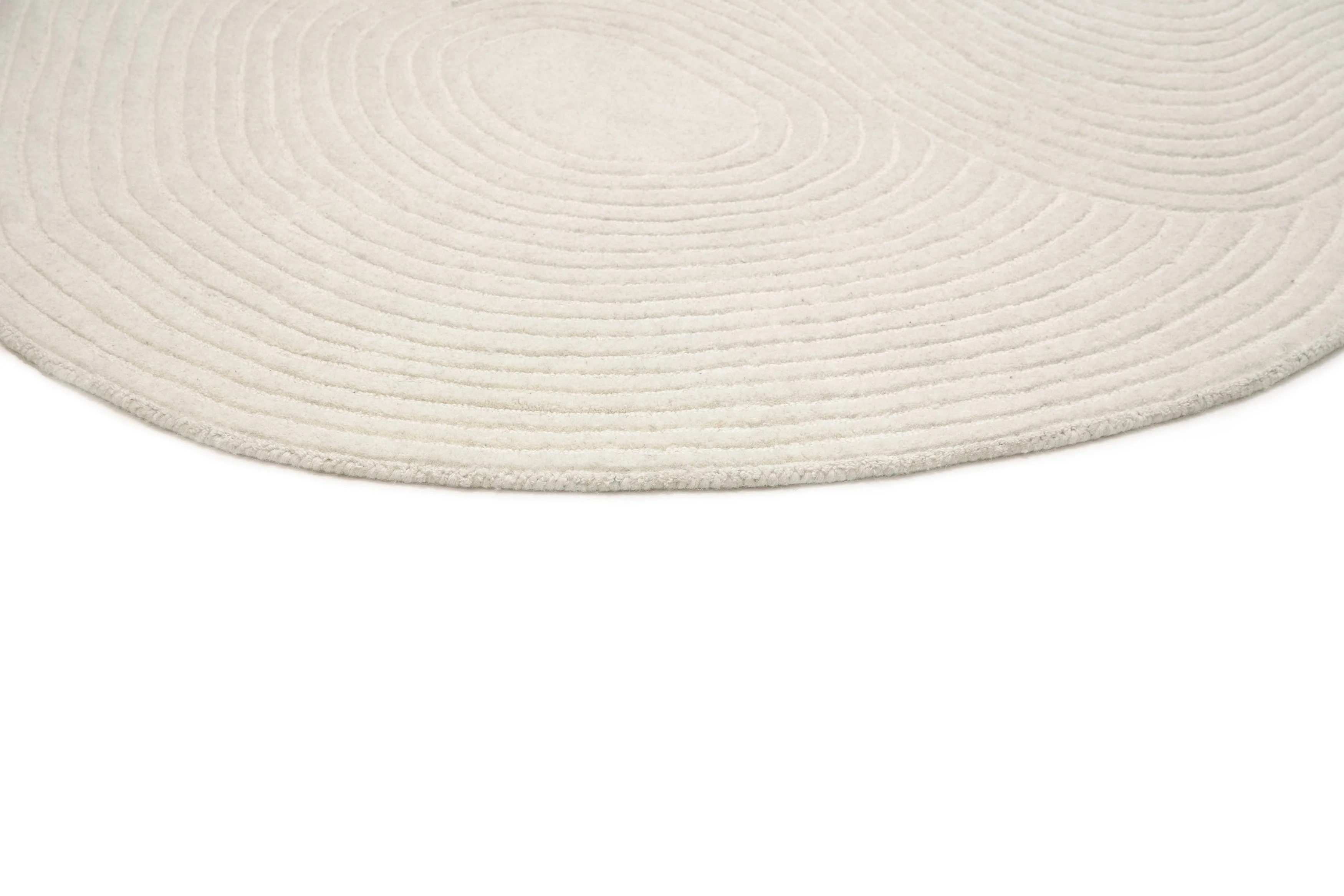Nafiya Cream Modern Hand-Tufted Wool Rug - Image 6