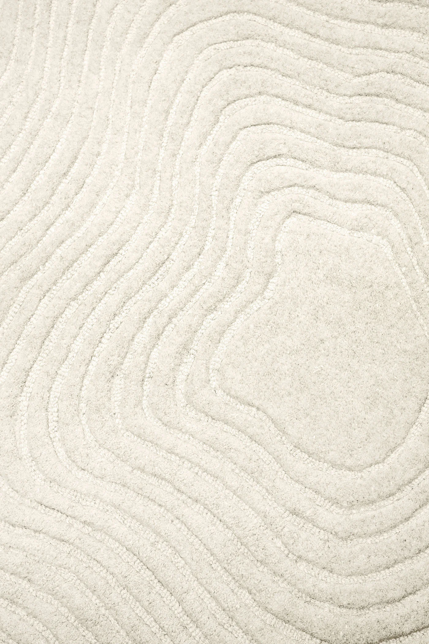 Nafiya Cream Modern Hand-Tufted Wool Rug - Image 9