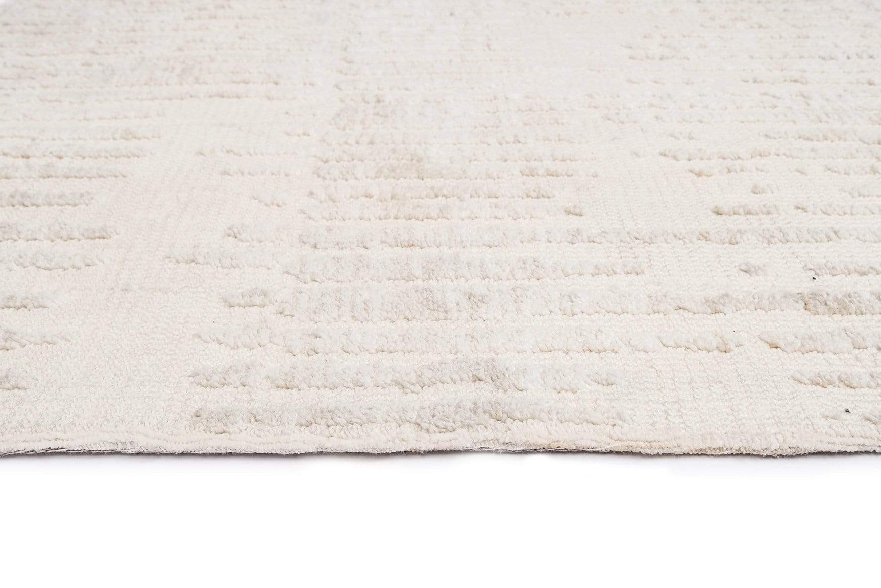 Nahba Ivory And Cream Textured Tribal Rug - Image 16