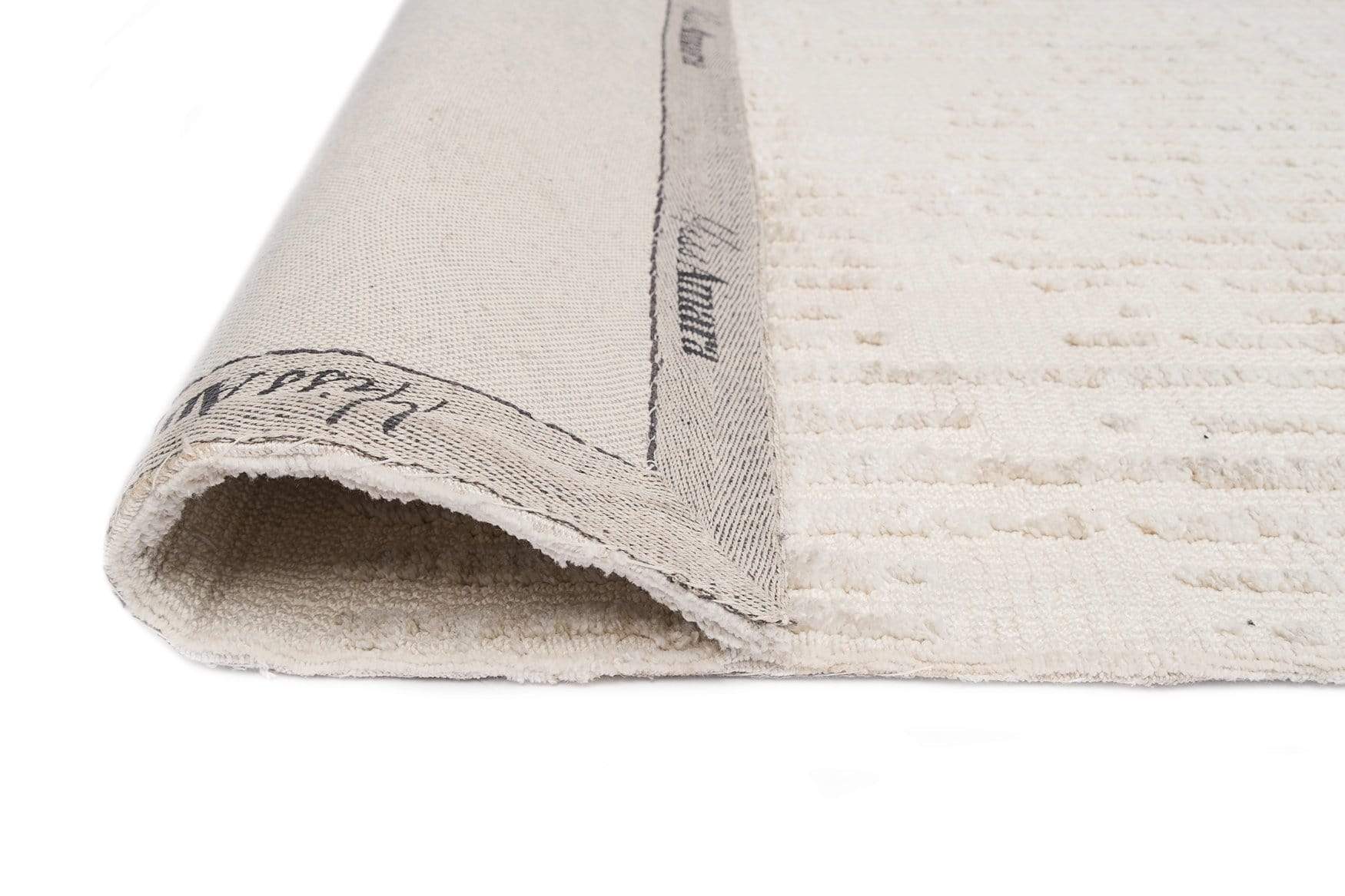 Nahba Ivory And Cream Textured Tribal Rug - Image 17