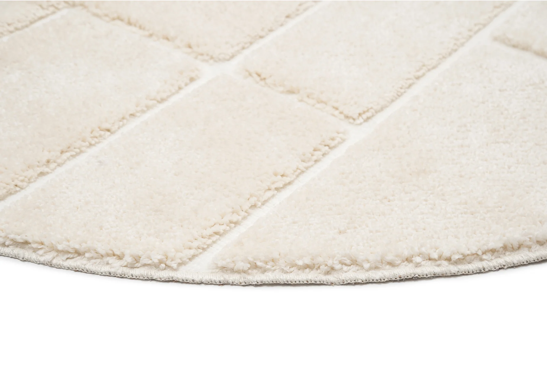 Nalu Ivory Geometric Round Rug - Image 4