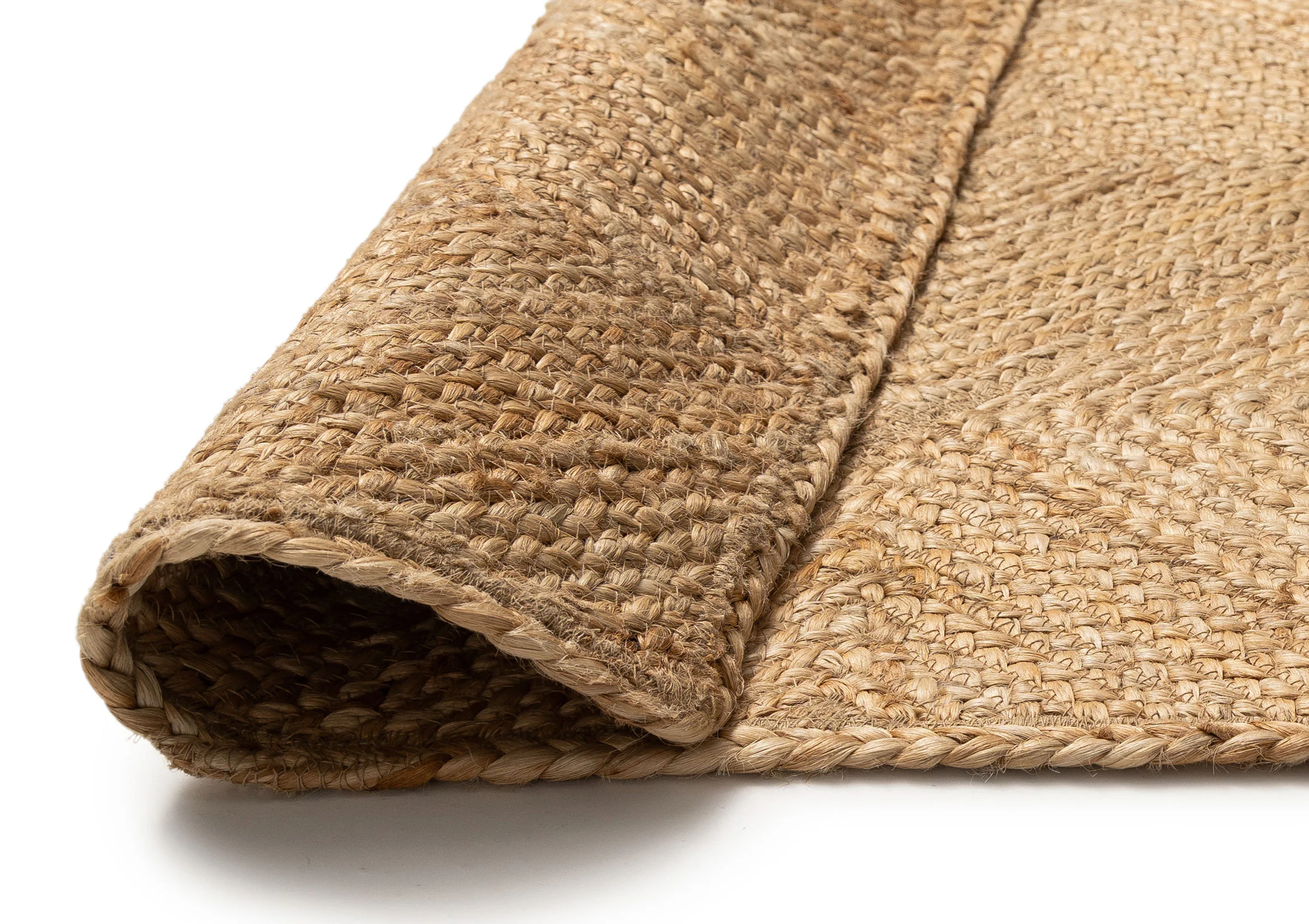 Nashira Natural Brown Diamond Jute Rug - Image 4