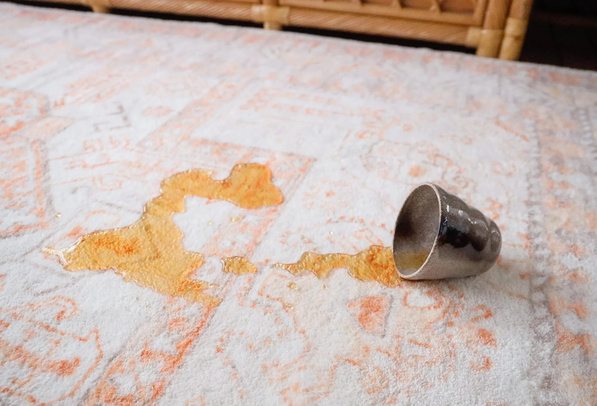Natalya Orange and Cream Transitional Washable Rug - Image 13