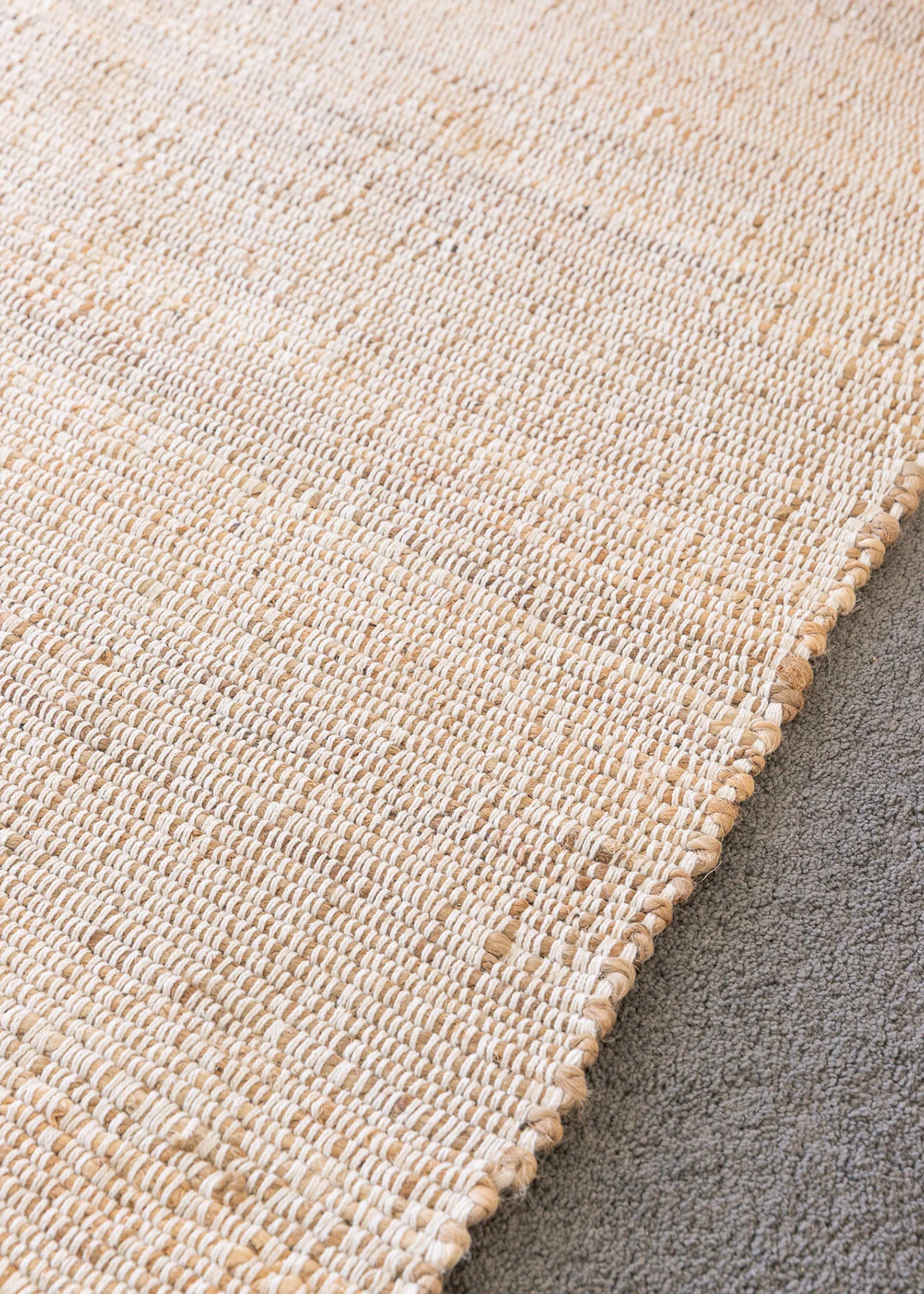 Naveya Natural Flatweave Jute and Cotton Rug - Image 6