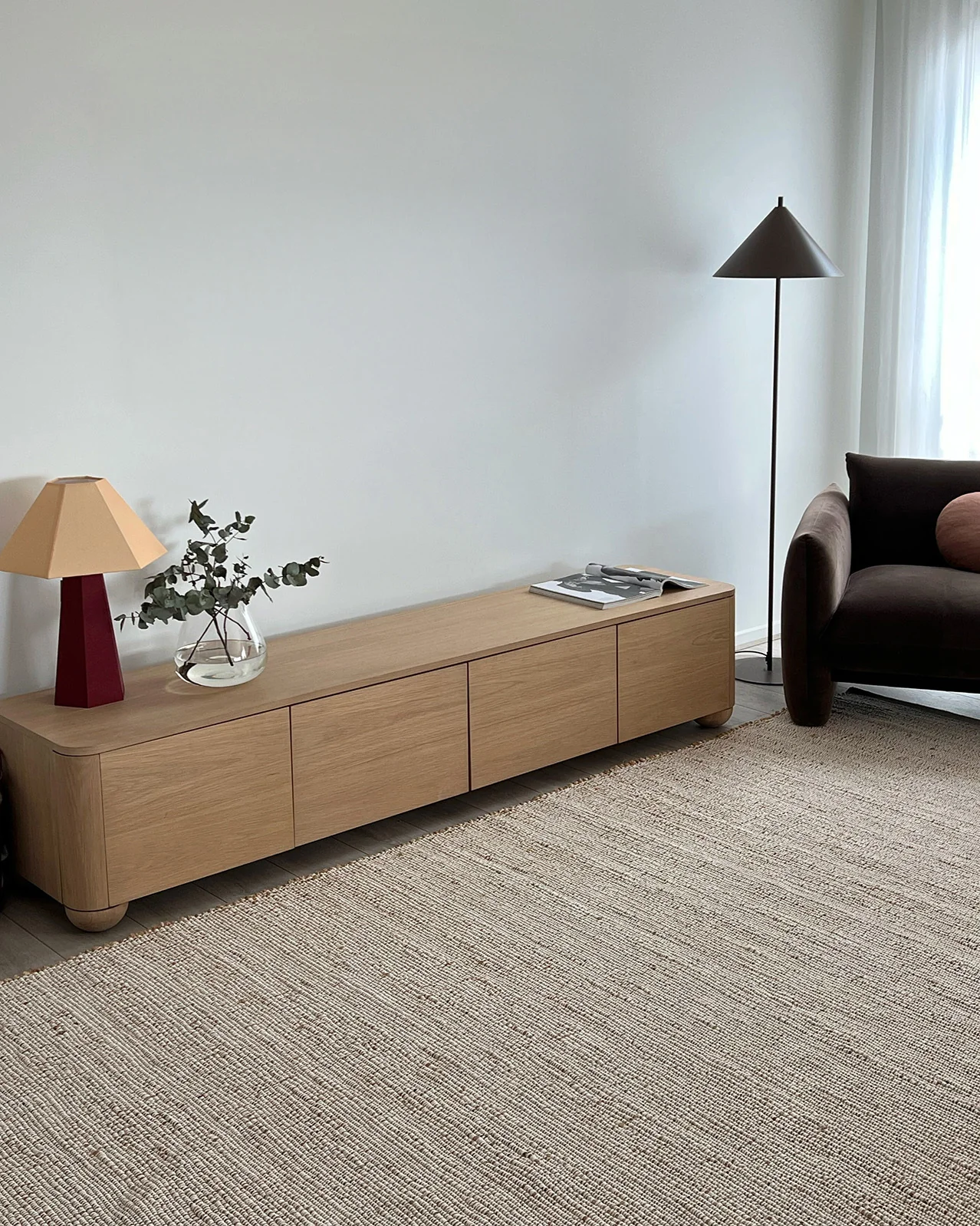 Naveya Natural Flatweave Jute and Cotton Rug - Image 8