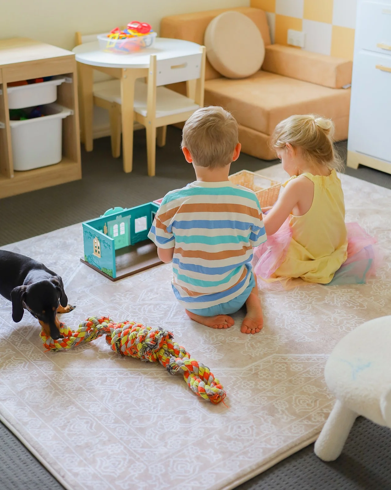 Neci Neutral Cream Plush Rollie Pollie Playmat - Image 2
