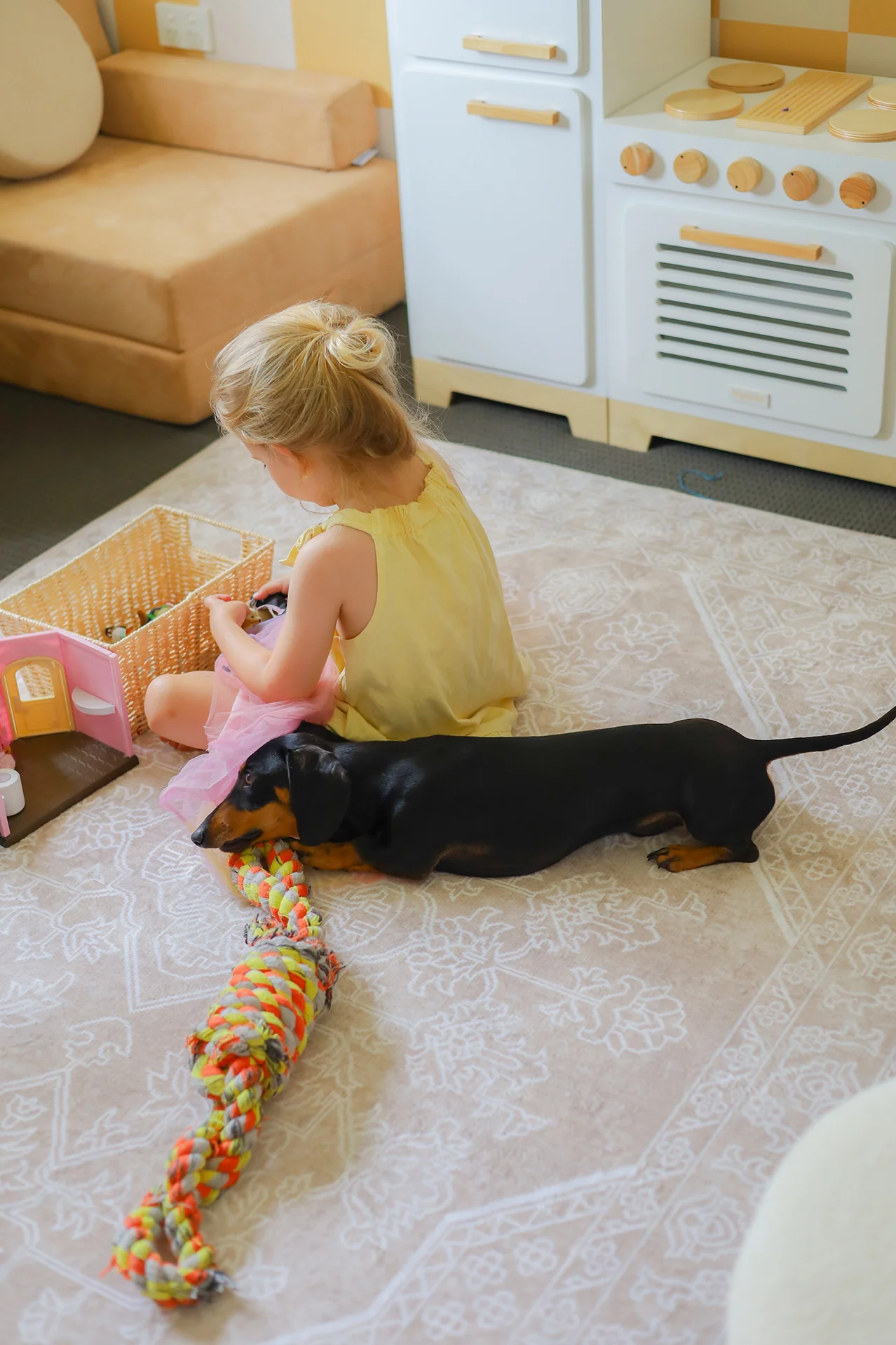Neci Neutral Cream Plush Rollie Pollie Playmat - Image 3