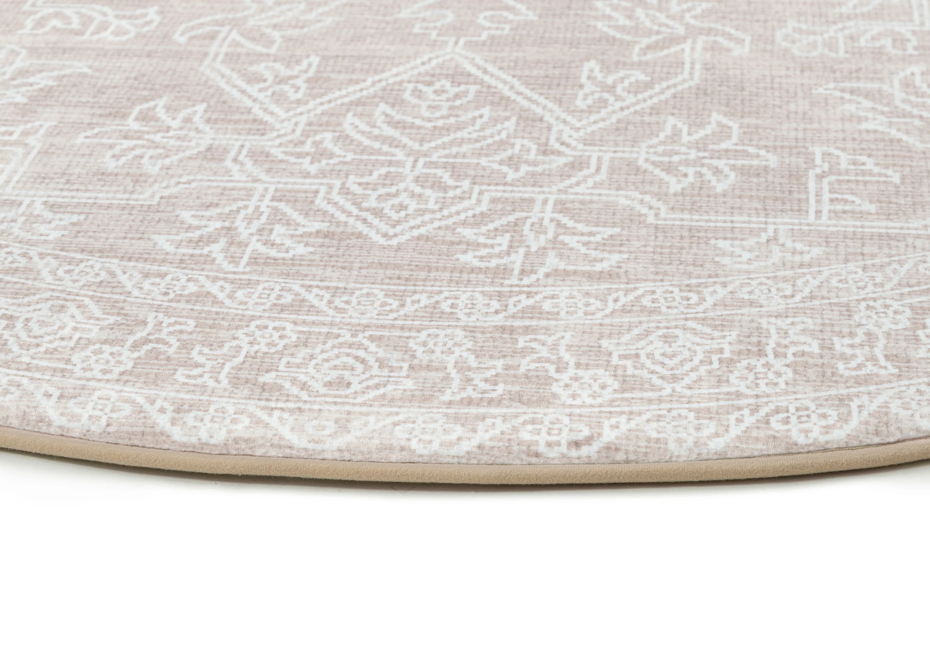 Neci Neutral Cream Plush Rollie Pollie Round Playmat - Image 6