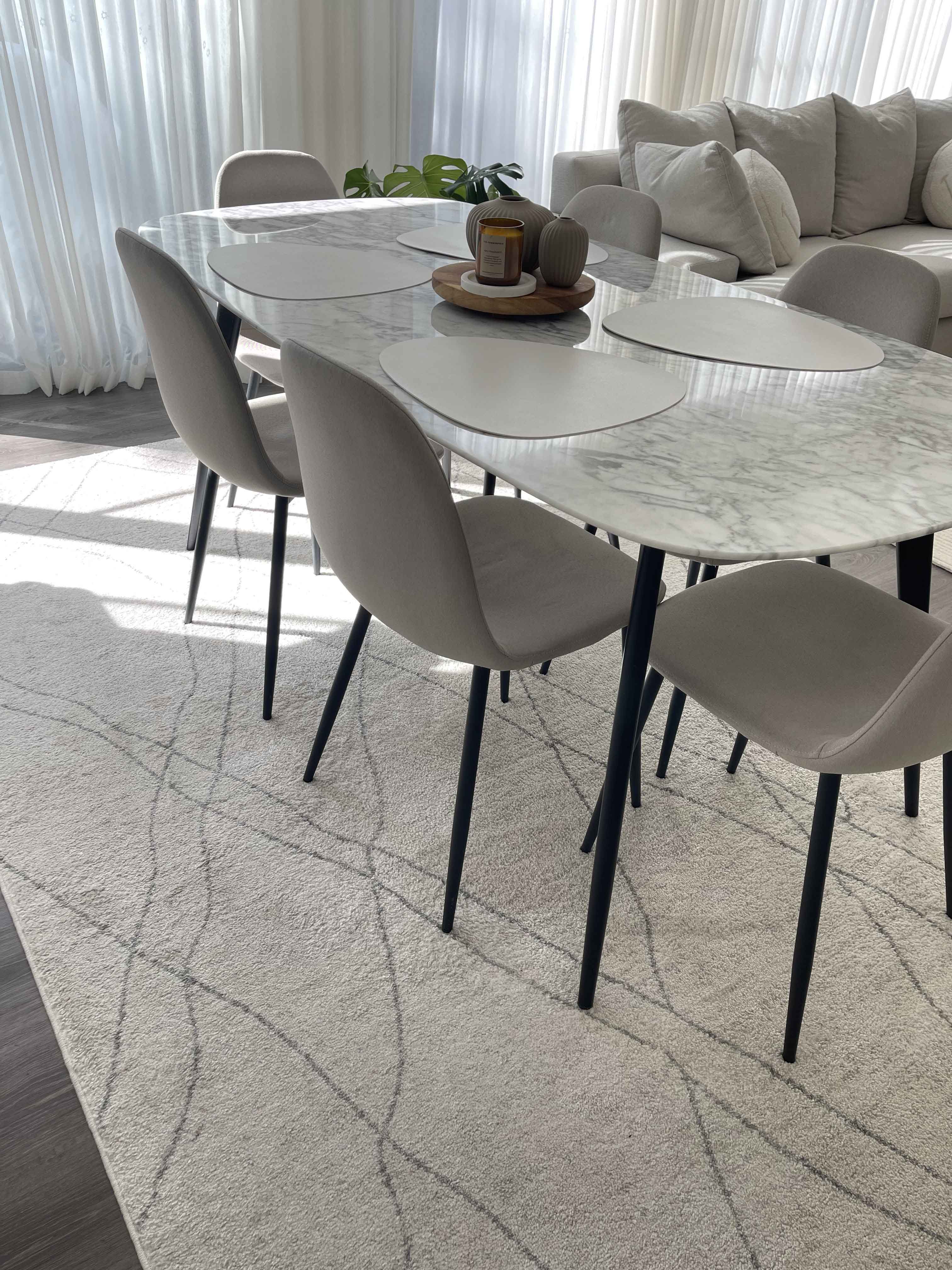 Neera Grey and Ivory Abstract Diamond Rug - Image 5