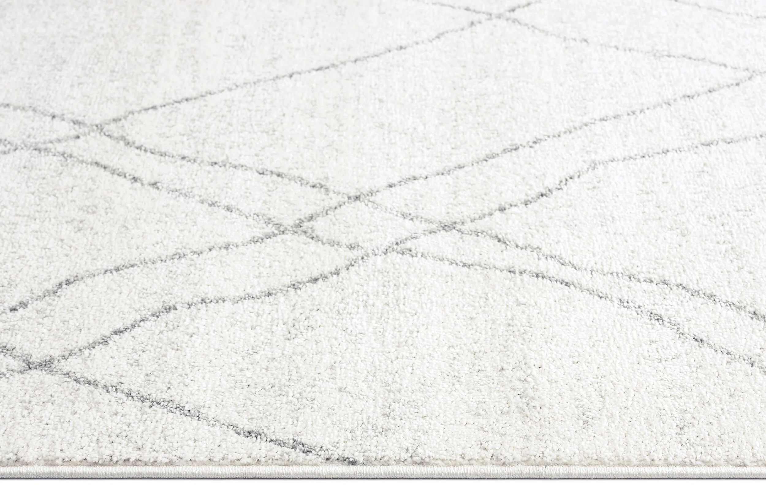 Neera Grey and Ivory Abstract Diamond Rug - Image 7