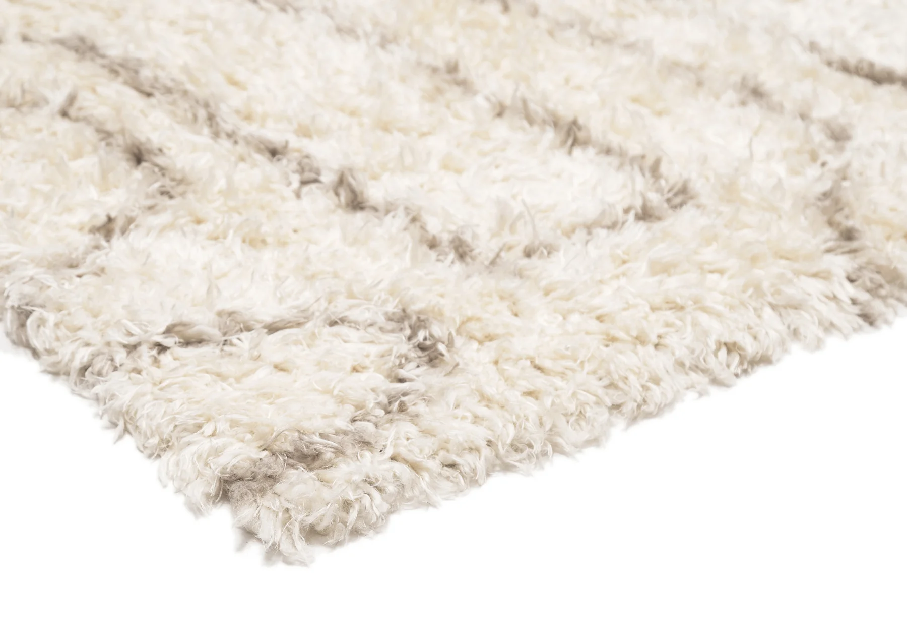 Neriza Cream & Beige Tribal Shag Rug - Image 7