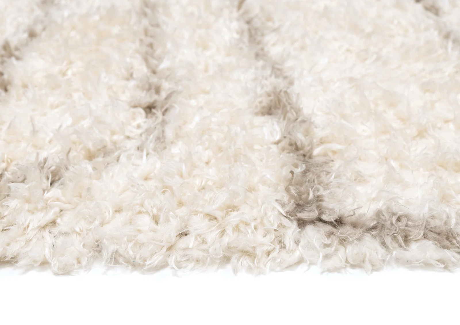 Neriza Cream & Beige Tribal Shag Rug - Image 8