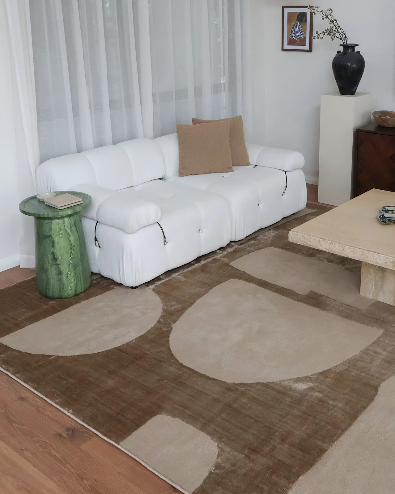 Nezar Brown Geometric Rug - Image 6