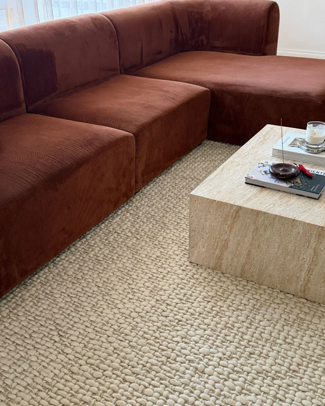 Nicar Ivory Handwoven Jute and Wool Rug - Image 2