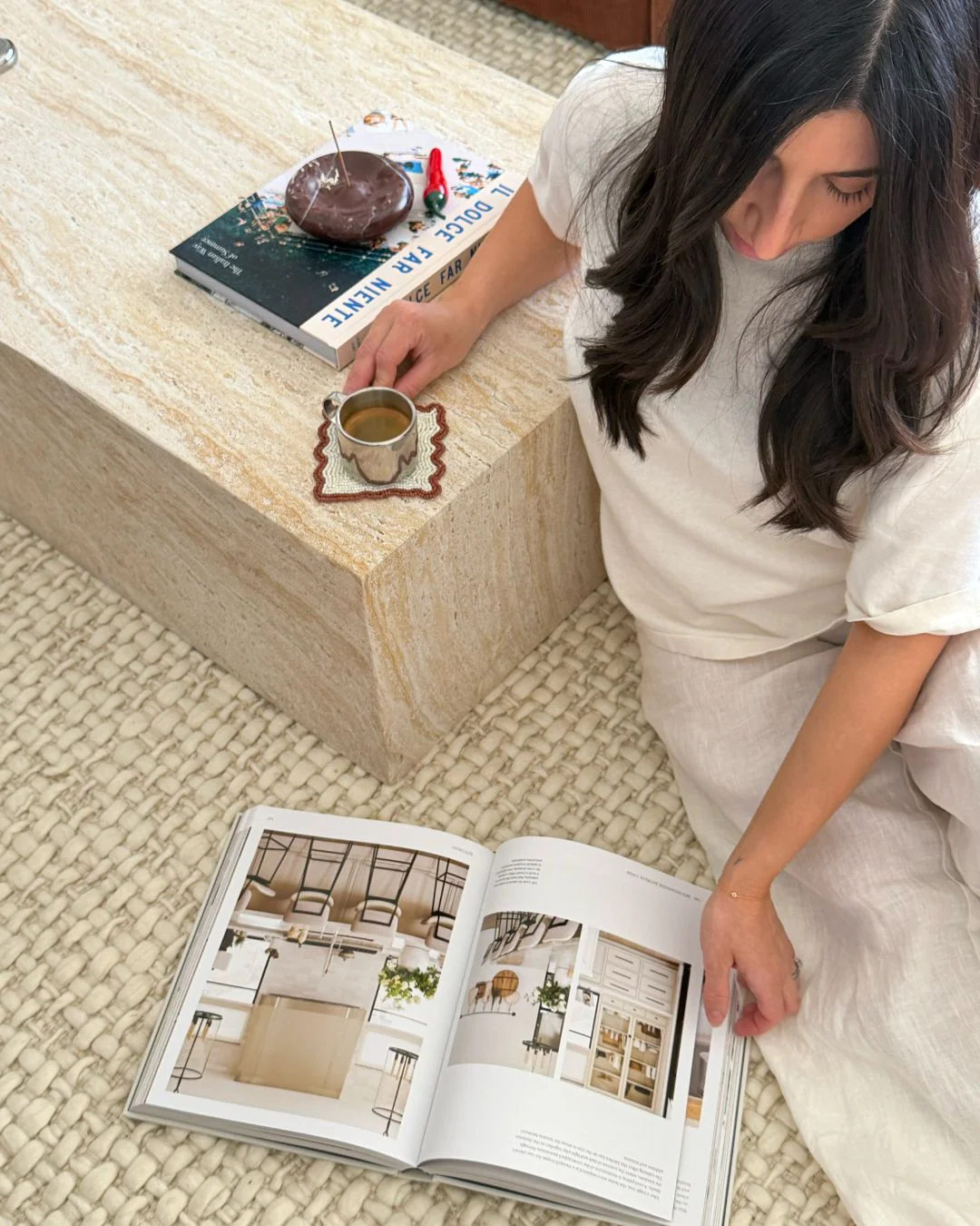 Nicar Ivory Handwoven Jute and Wool Rug - Image 3