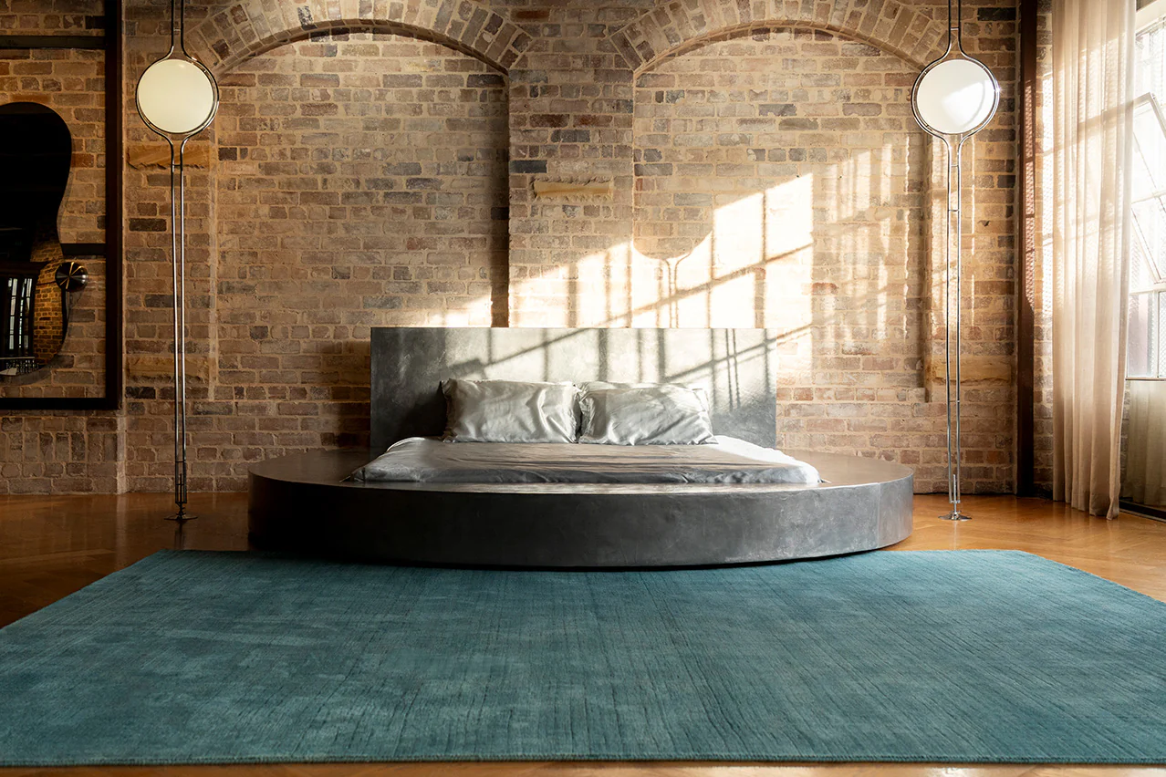 Nico Turquoise Handwoven Rug - Image 3