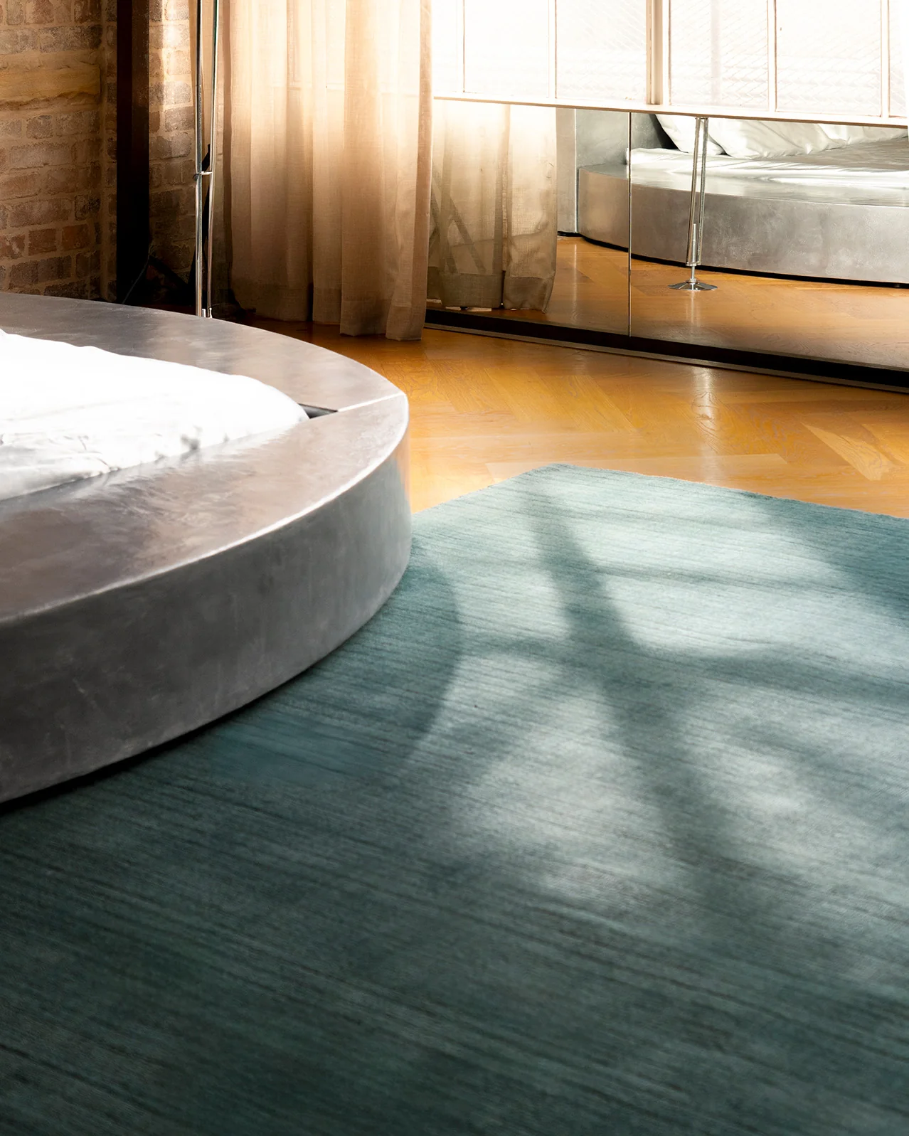 Nico Turquoise Handwoven Rug - Image 4