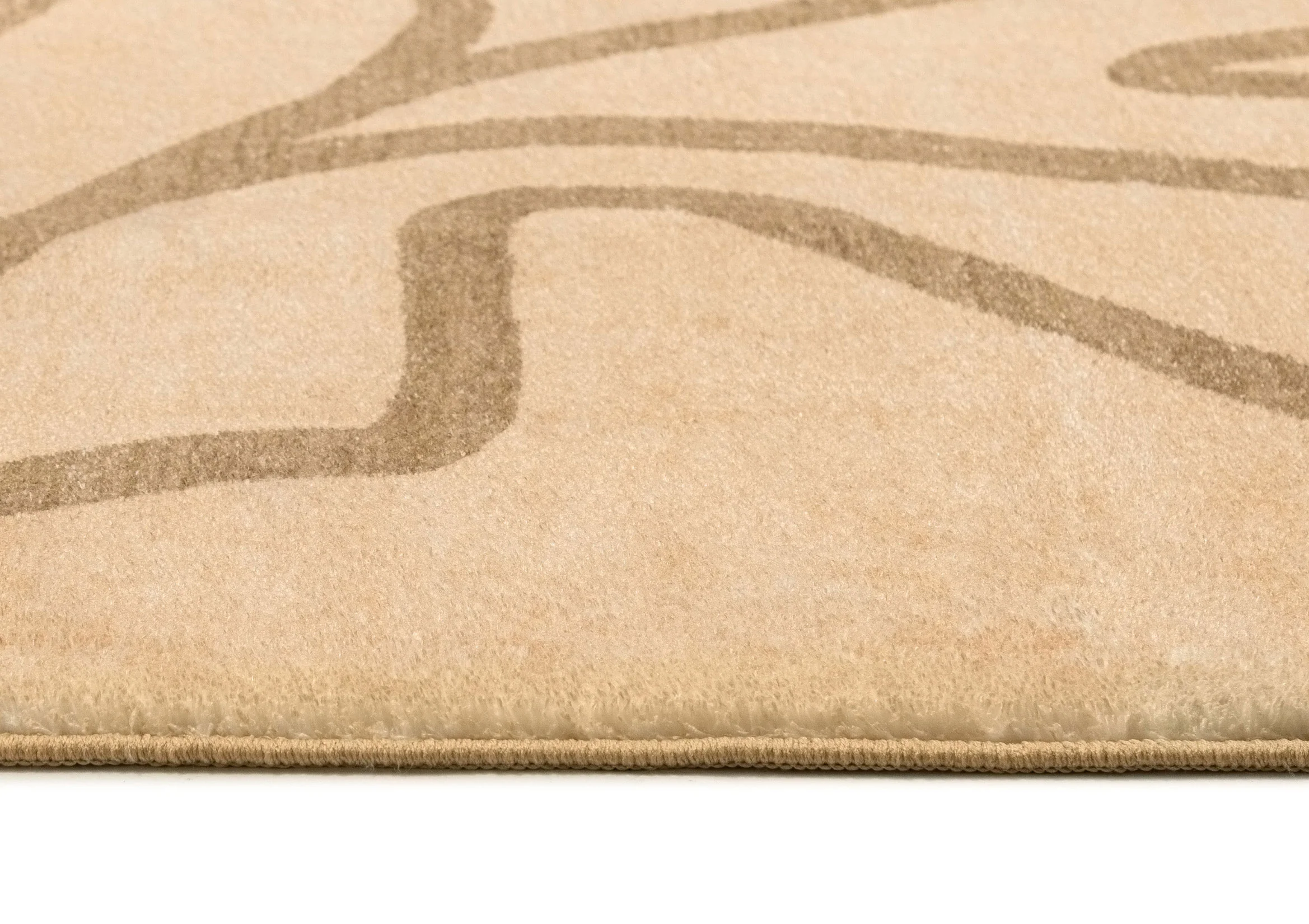 Nihal Beige Hand Drawn Washable Rug - Image 6