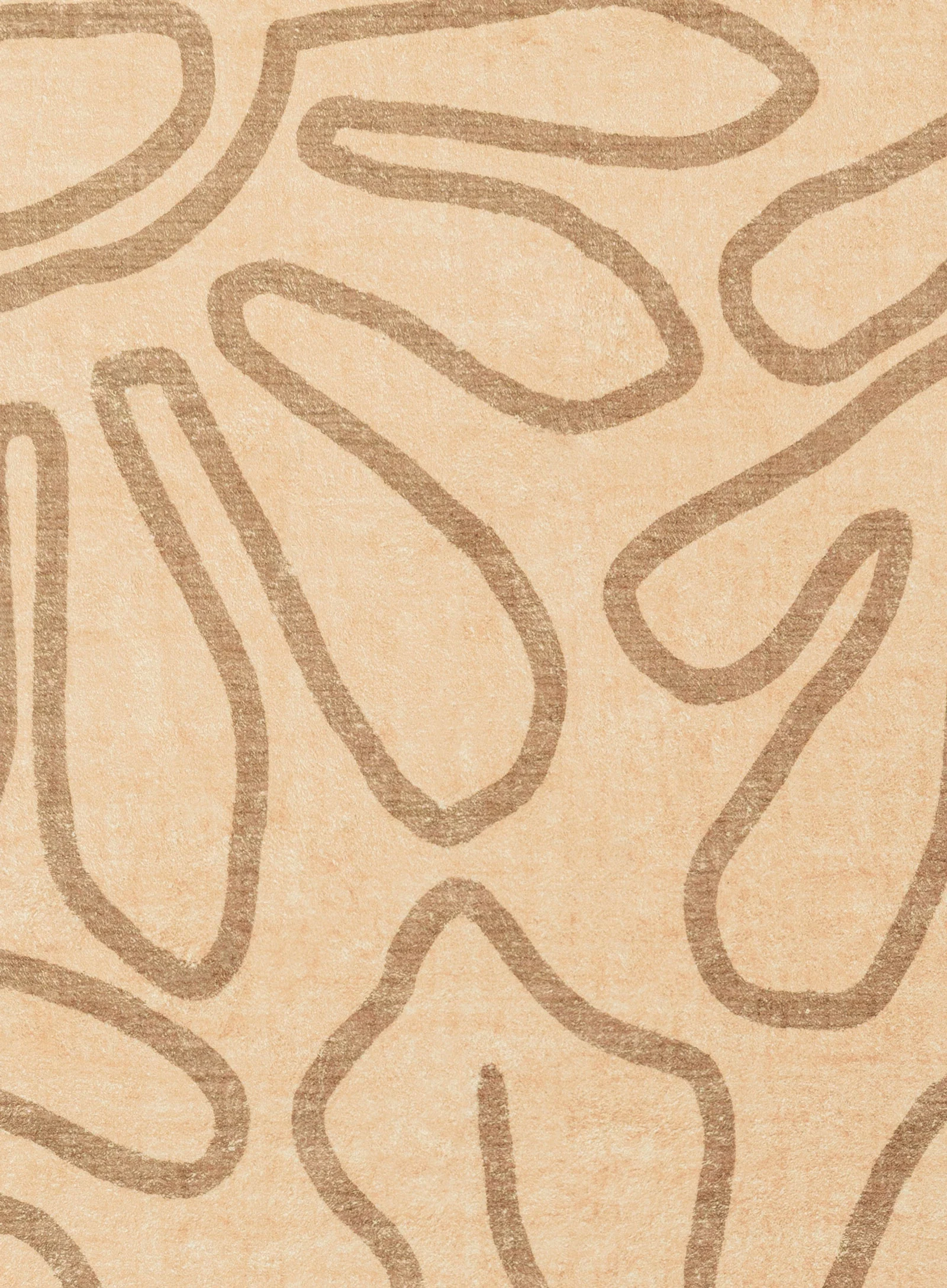 Nihal Beige Hand Drawn Washable Rug - Image 8