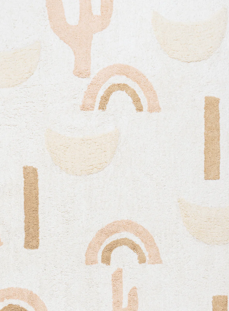 Nikita Peach Brown Desert Cotton Washable Rug - Image 9