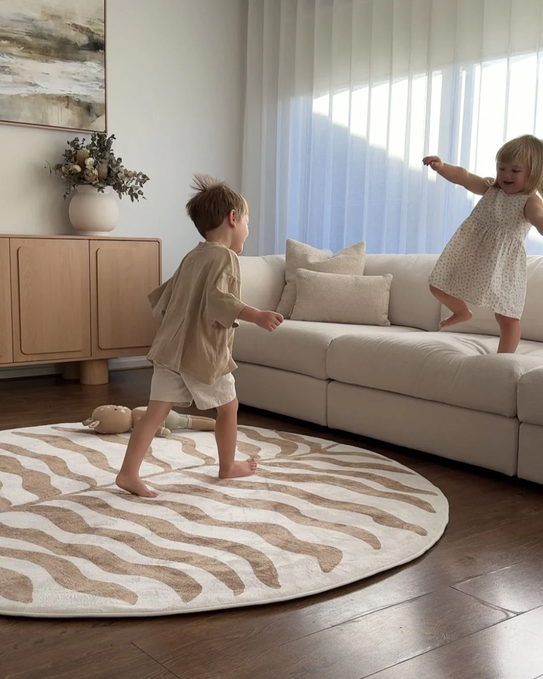 Nix Sand Botanical Rollie Pollie Round Playmat - Image 2