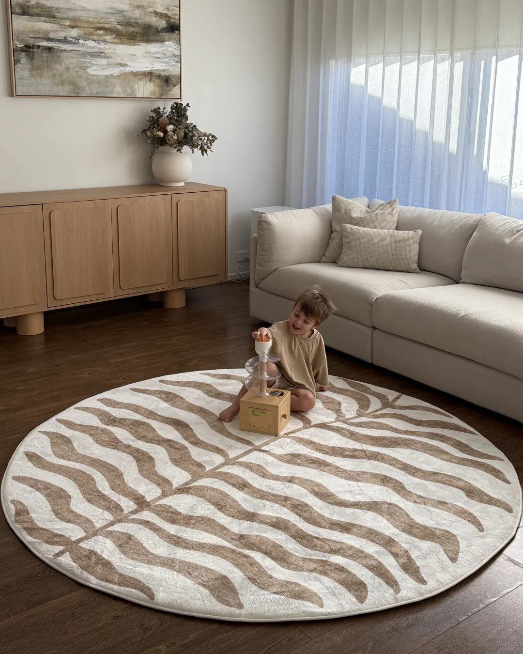 Nix Sand Botanical Rollie Pollie Round Playmat - Image 3