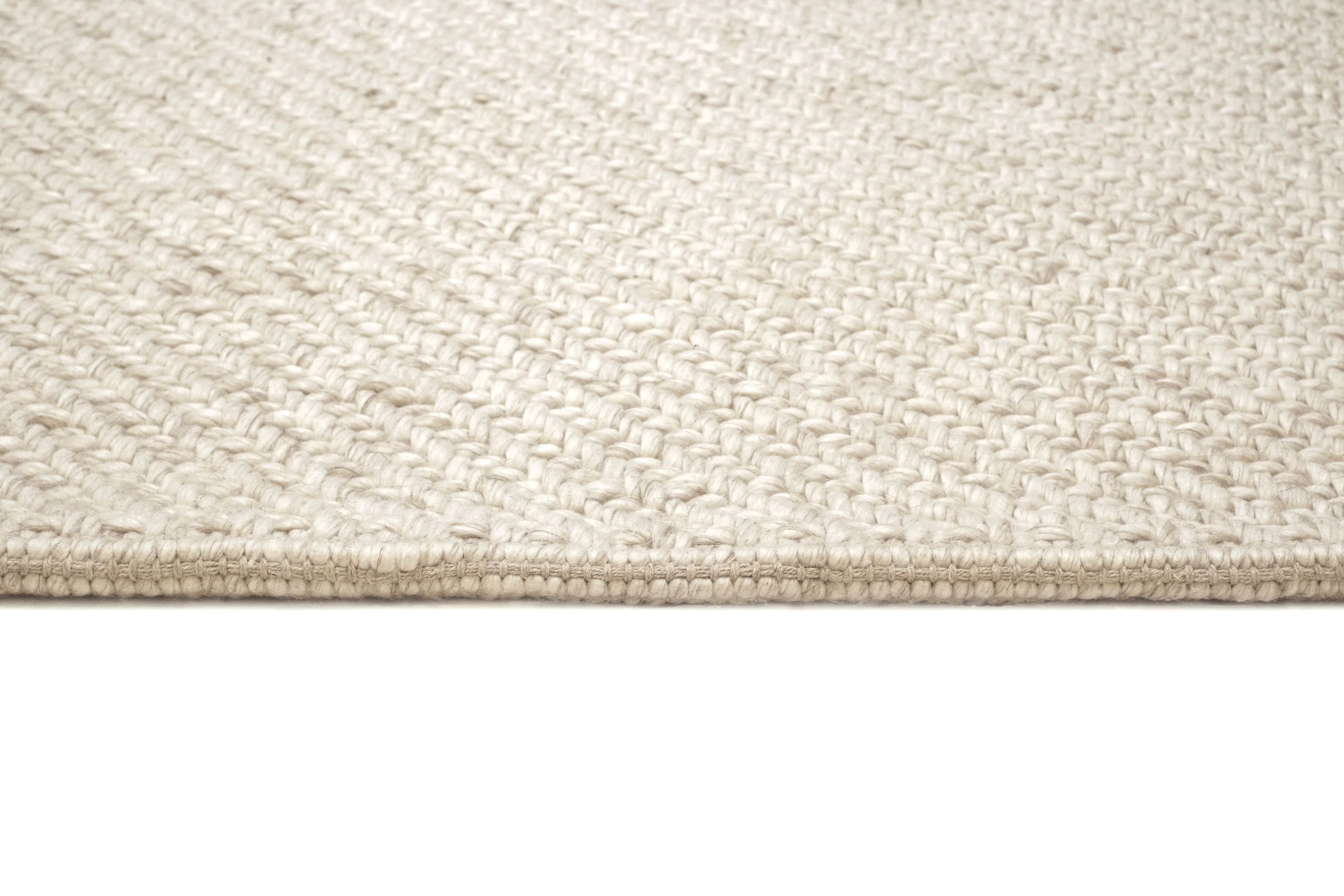 Noemie Cream and Beige Chunky Wool Rug - Image 14