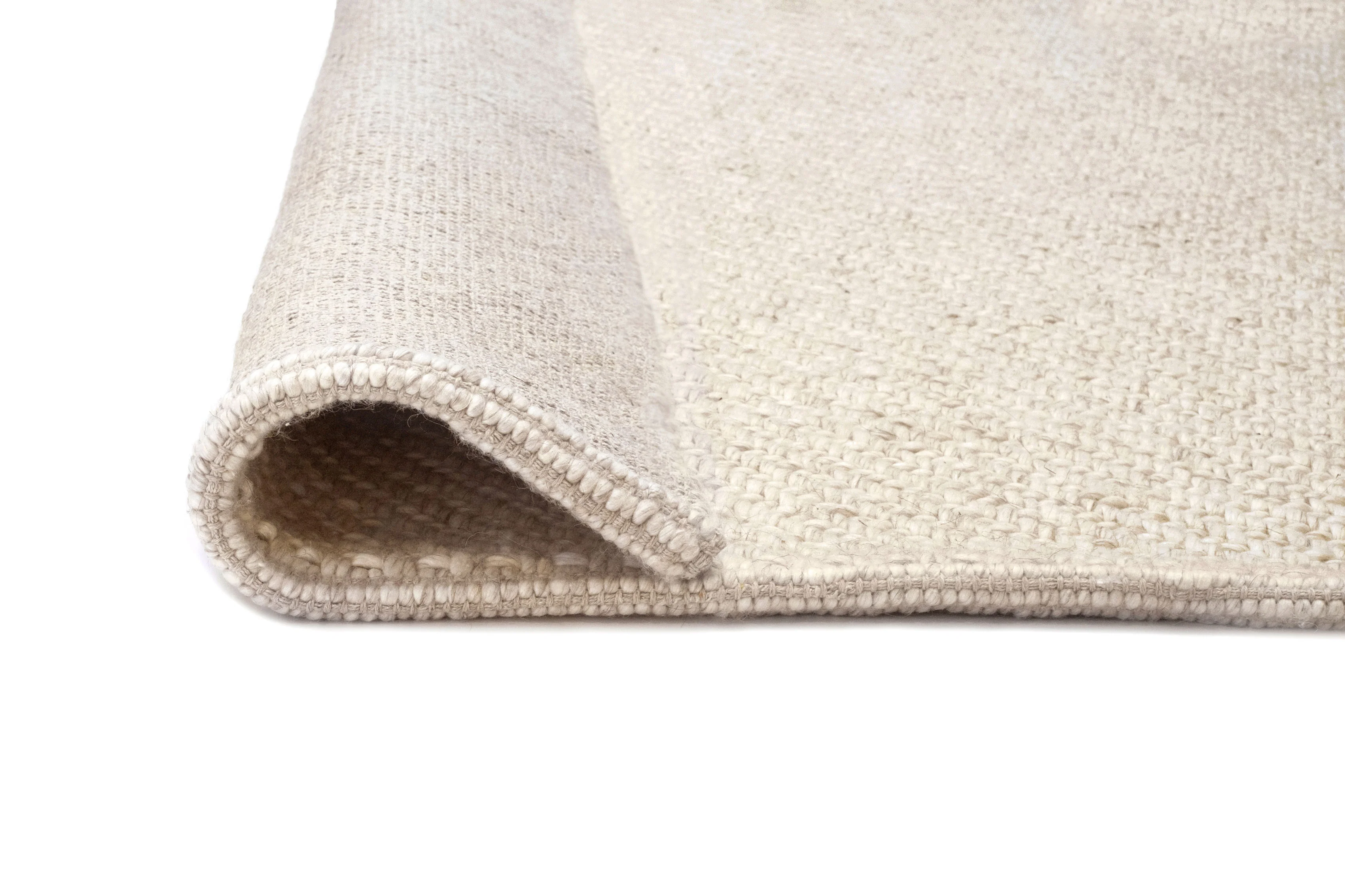 Noemie Cream and Beige Chunky Wool Rug - Image 15