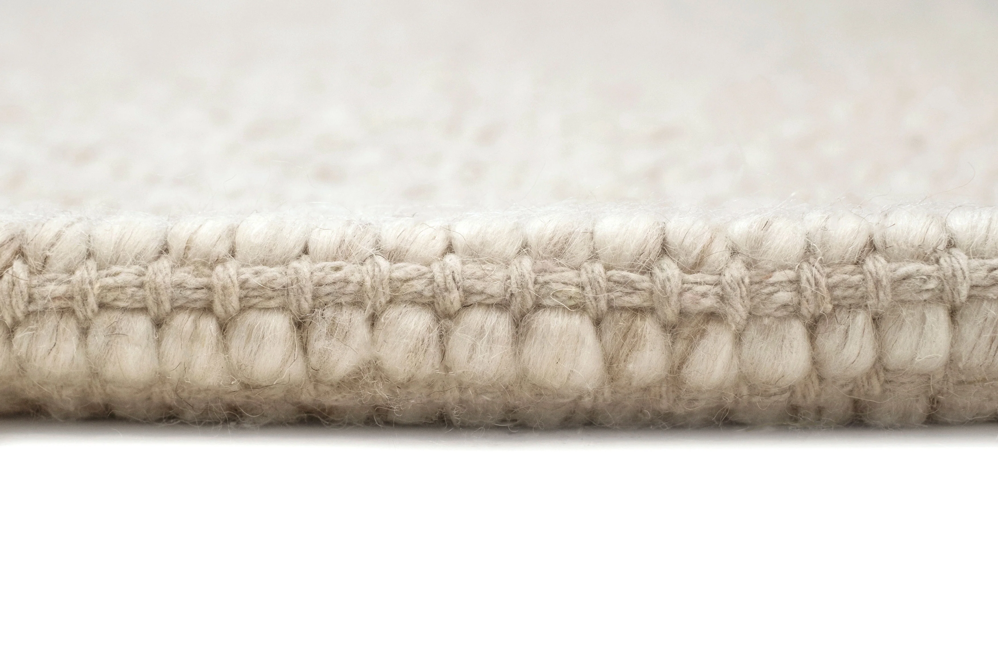 Noemie Cream and Beige Chunky Wool Rug - Image 17