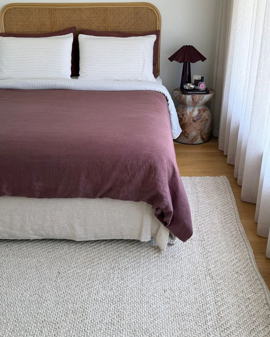 Noemie Cream and Beige Chunky Wool Rug - Image 3
