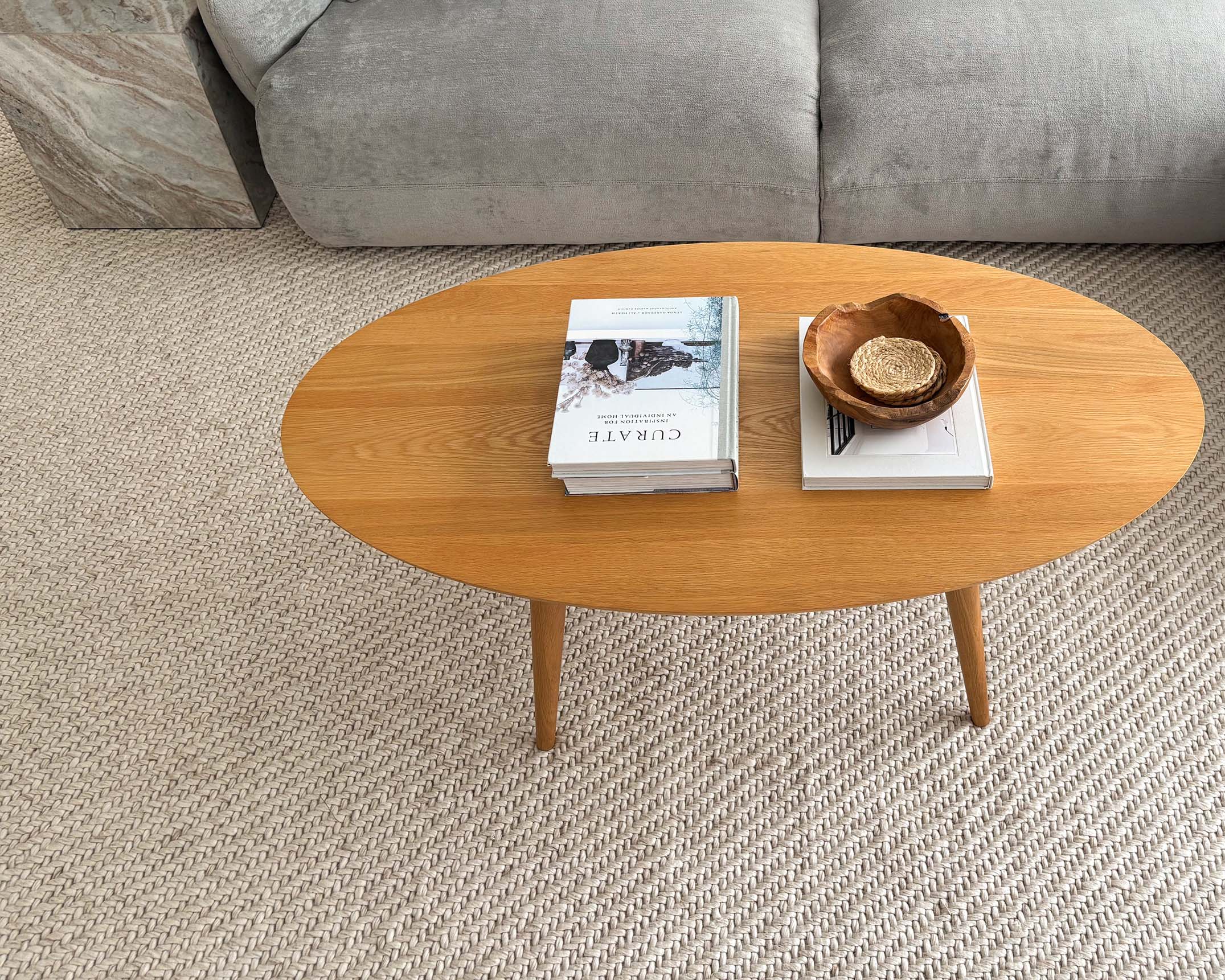 Noemie Cream and Beige Chunky Wool Rug - Image 8