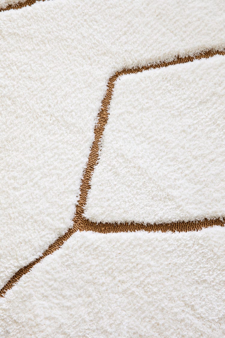 Nyla Cream and Gold Tribal Shag Rug - Image 13