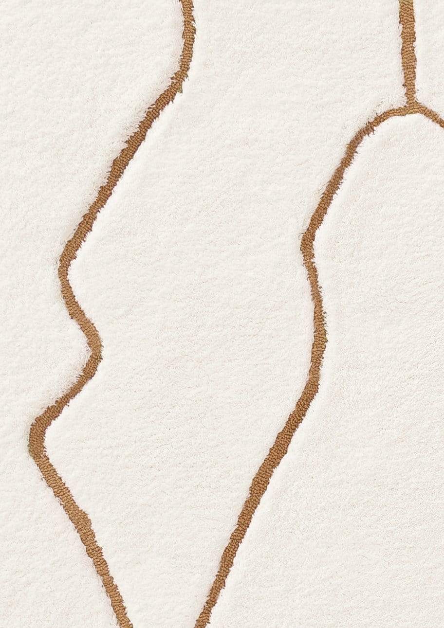 Nyla Cream and Gold Tribal Shag Rug - Image 17