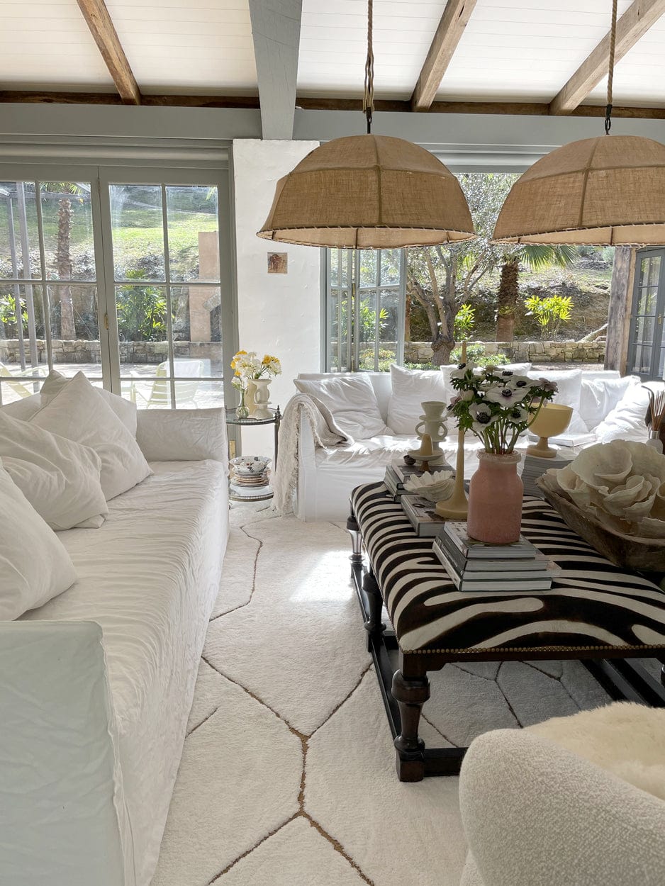 Nyla Cream and Gold Tribal Shag Rug - Image 9