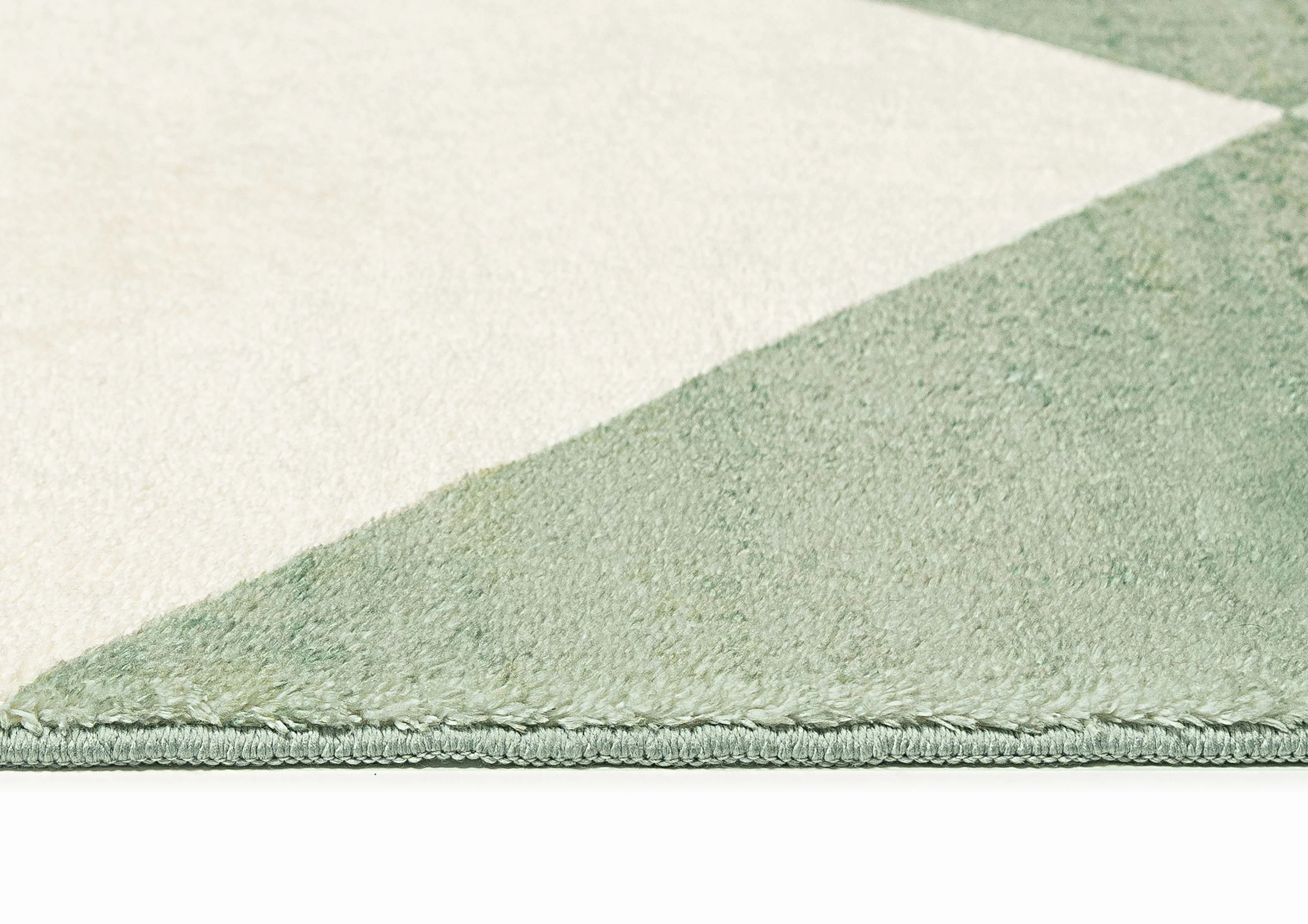 Octavia Green Cream Checkered Washable Rug - Image 18