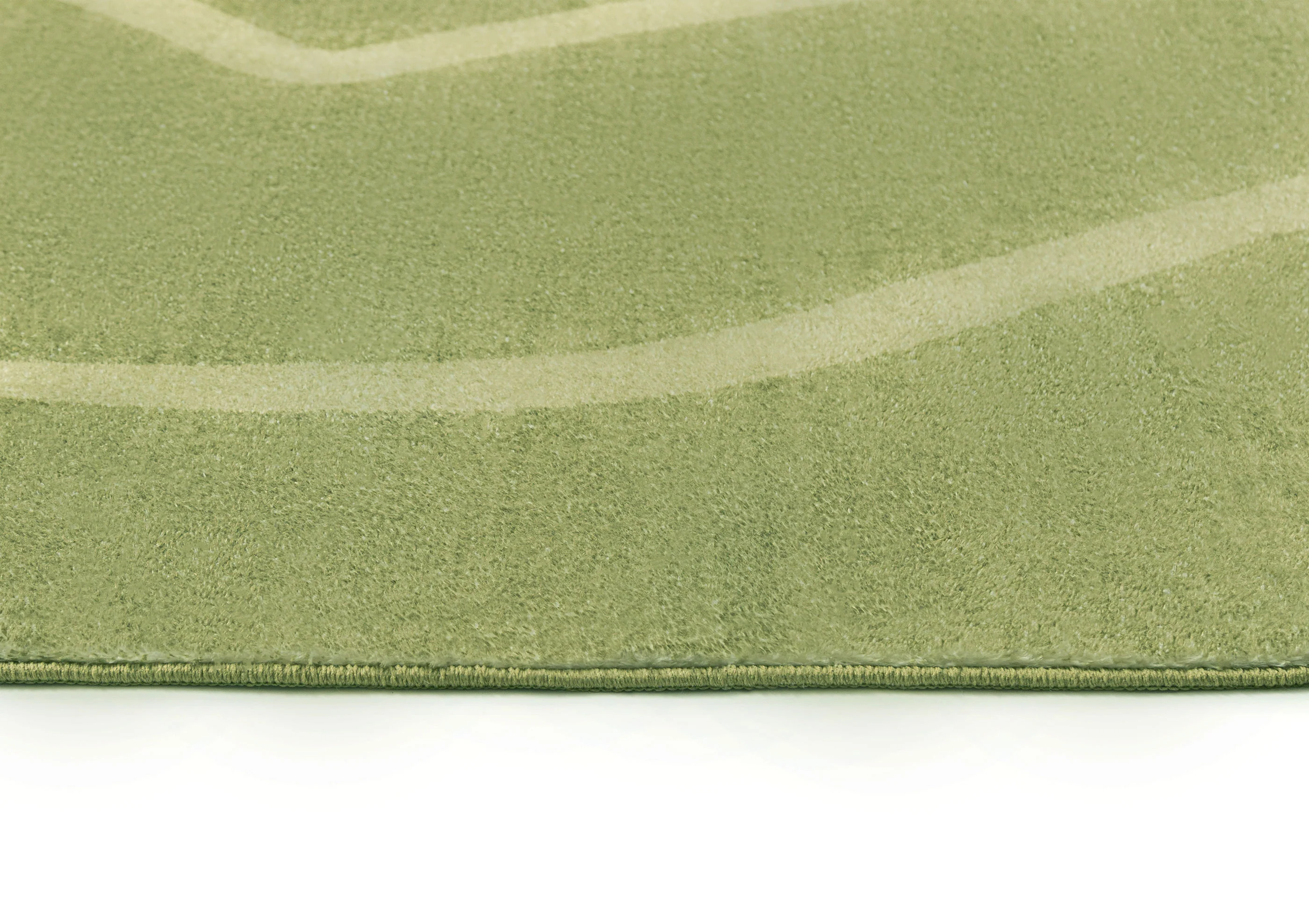 Odessa Green and Light Green Abstract Washable Rug - Image 3