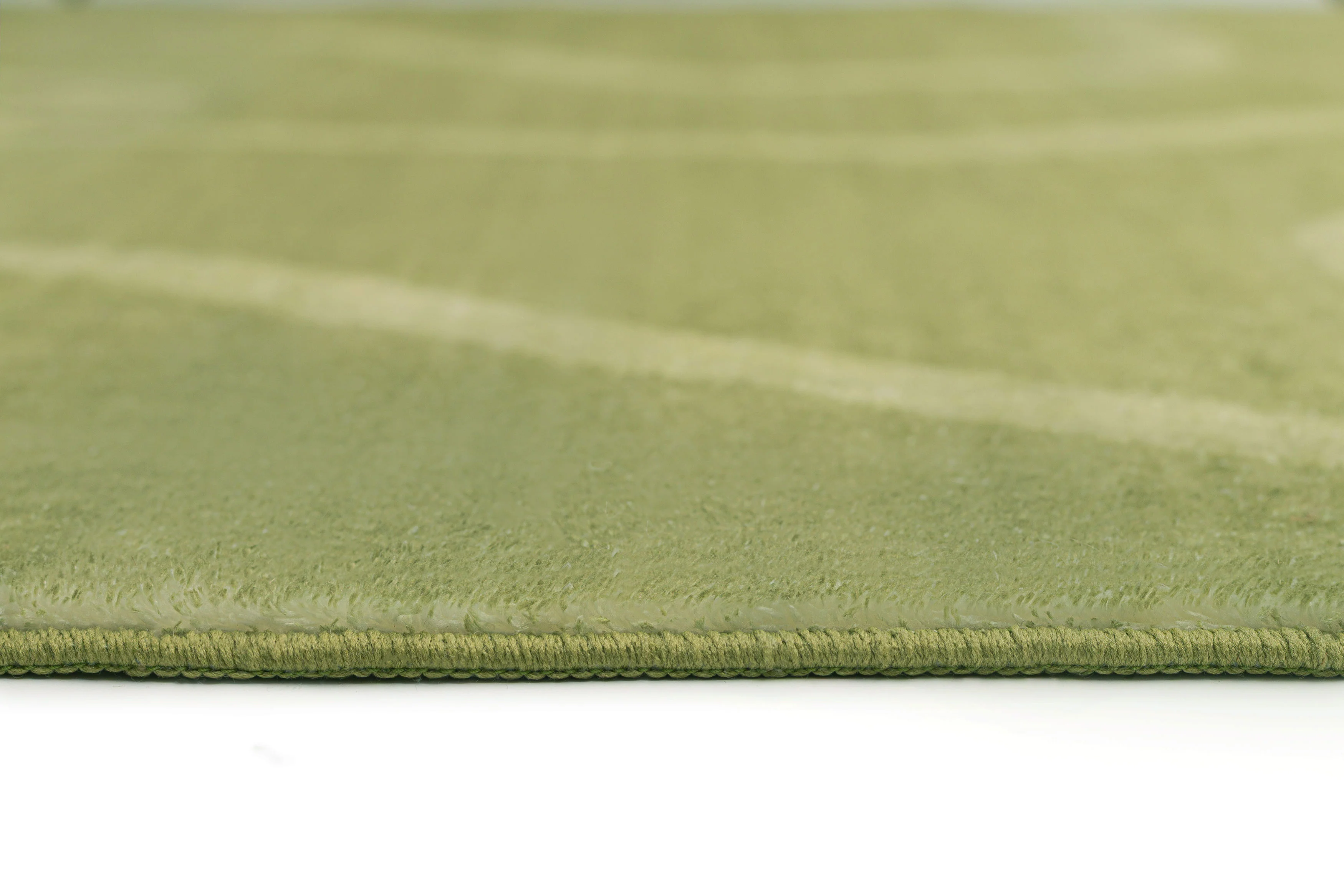 Odessa Green and Light Green Abstract Washable Rug - Image 6