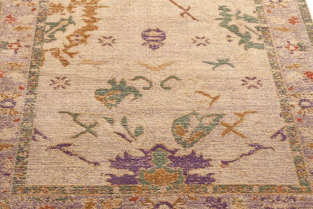 Olivia Boho Beige Purple and Coral Runner Rug - Image 10