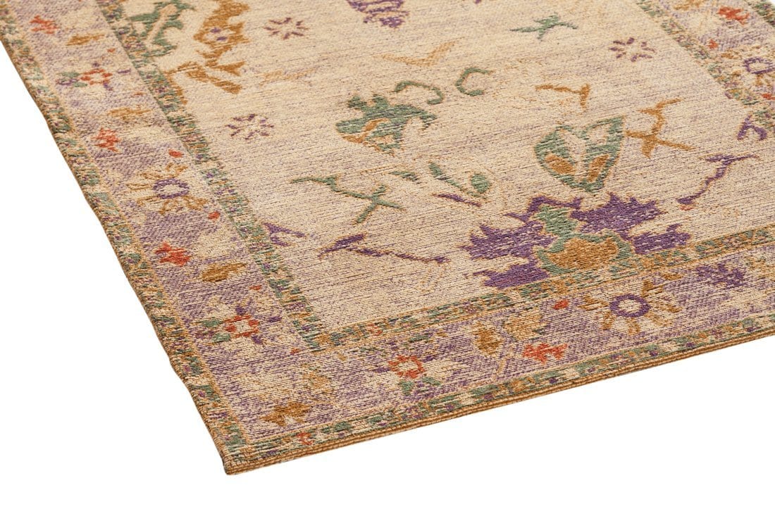 Olivia Boho Beige Purple and Coral Runner Rug - Image 7