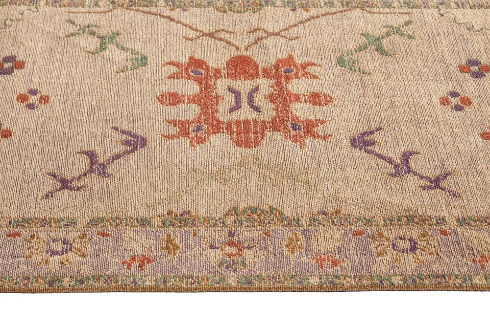 Olivia Boho Beige Purple and Coral Runner Rug - Image 8
