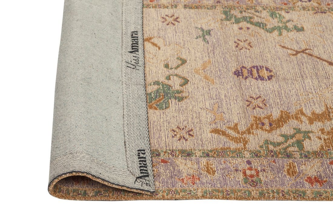 Olivia Boho Beige Purple and Coral Runner Rug - Image 9