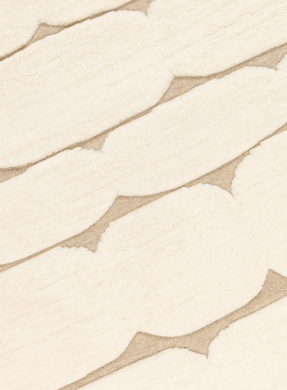 Olympia Ivory Textured Wool Round Rug - Image 10